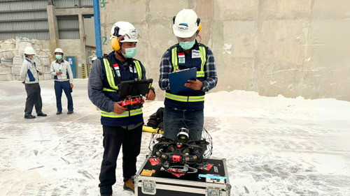 Halo Robotics Berhasil Melakukan Pengukuran Volume Stockpile dengan Drone Flyability Elios 3 (1)