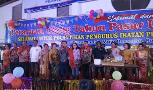Kepala Biro Setda Kota Medan Hadiri HUT Ke 10 Sekaligus Lantik Pengurus Pedagang Pasar Laucih Kota Medan