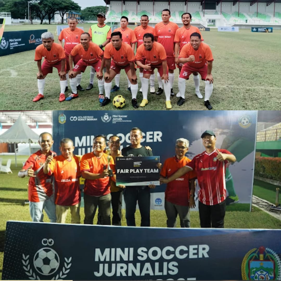 Raih Fair Play Team, Tim Wartawan Polda Sumut Juara Turnamen Mini Soccer Medan Jurnalis Championship 2025