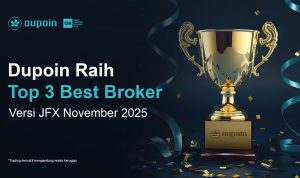Dupoin Raih Top 3 Pialang dengan Volume Transaksi Terbesar November 2025