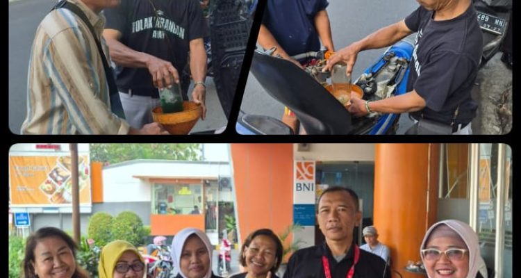 Jumat Berkah Ke 353, Squad Nusantara DPW Jatim Berbagi BBM Gratis dan Borong Dagangan UMKM
